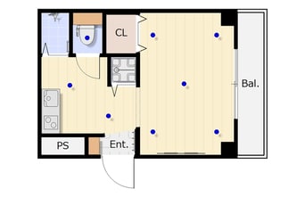 間取図 中崎町ハイツ
