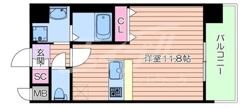 間取図 スプランディッド中之島WEST