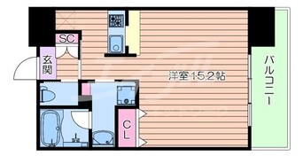 間取図 学研都市線<片町線>・JR東西線/海老江駅 徒歩1分 13階 築2年