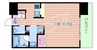 学研都市線<片町線>・JR東西線/海老江駅 徒歩1分 8階 築3年 1Rの間取り