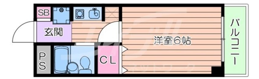 間取図 サンライズ野田阪神