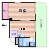 サンビラ大手前 1DKの間取り