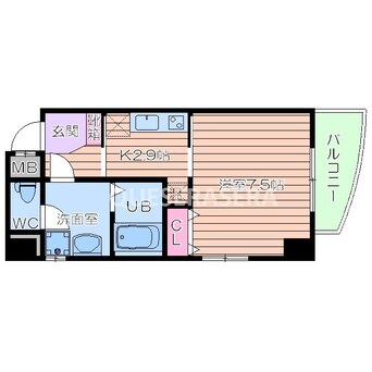 間取図 パウゼ大手前