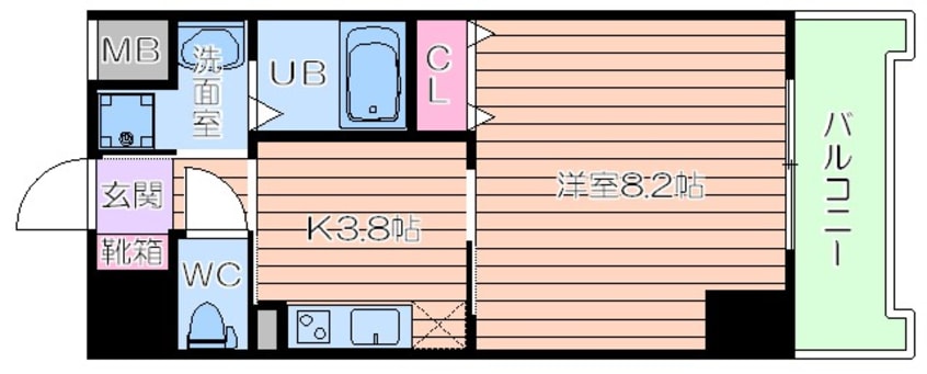 間取図 パウゼ大手前