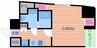 CITY SPIRE堺筋本町（旧リトルリバー本町橋 1Kの間取り