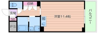 間取図 エルヴェ東天満