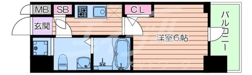 間取図 エスリードレジデンス梅田フロント
