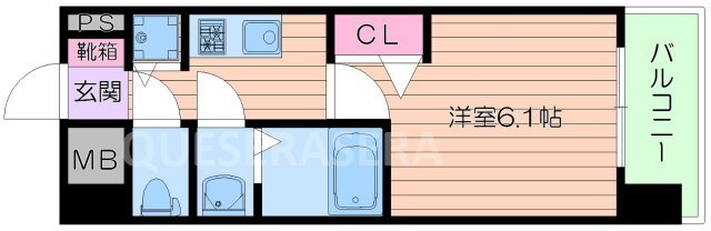間取り図 プレサンス梅田北ザ・ライブ