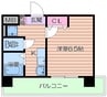 新梅田プライム 1Kの間取り