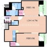 エステムプラザ梅田 2LDKの間取り