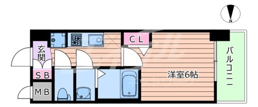 間取図 グランカリテ北梅田