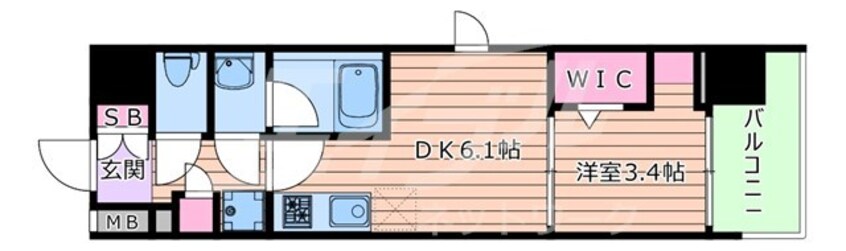 間取図 ドゥーエ天満橋(旧)ルフォンプログレ天満橋