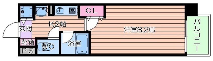 間取図 レジュールアッシュ梅田EAST