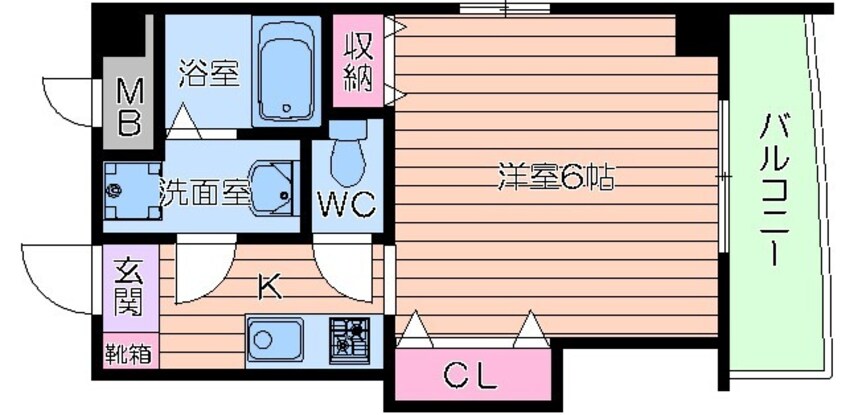 間取図 マロット天神橋