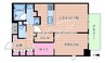 Dimus北浜 1LDKの間取り
