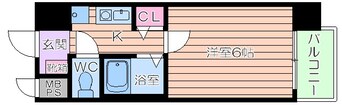 間取図 エスティライフ梅田新道