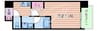 BROAD 新うめきたRESIDENCE 1Kの間取り