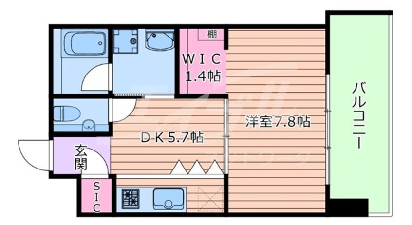 間取図 ベネチア天満橋