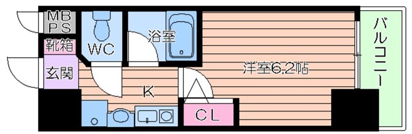 間取図 エスリード同心第３
