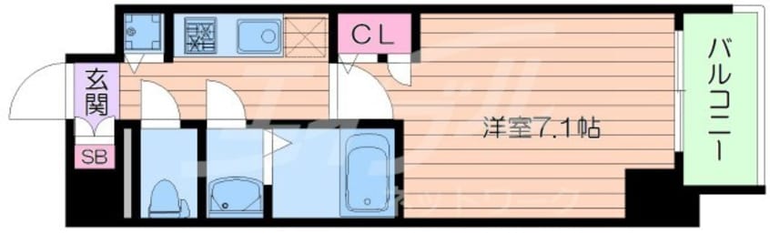 間取図 エスリード阿波座ノースプレイス