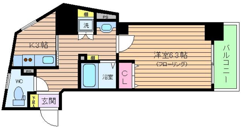 間取図 エイペックス中之島南