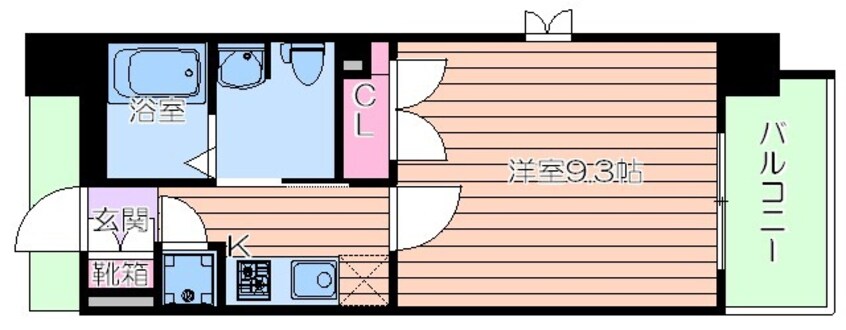 間取図 フォレシティ肥後橋