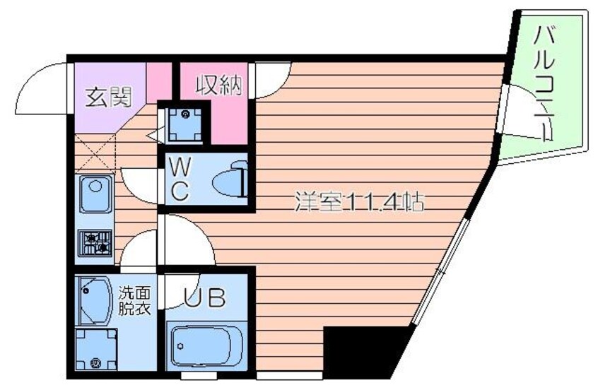 間取図 レジデンス本町(旧)エコロジー立売堀レジデンス