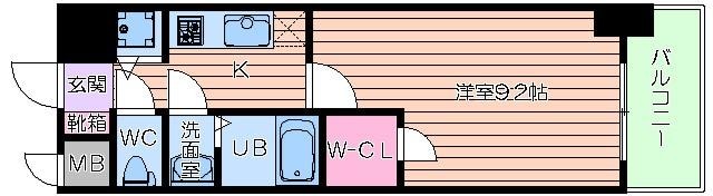 間取り図 アーデンタワー靭公園
