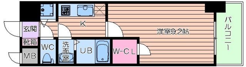 間取図 アーデンタワー靭公園