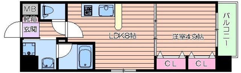 間取図 レジディア京町堀