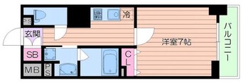 間取図 ハビテ靭センターコート