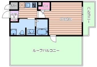 間取図 レジディア谷町