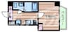 SERENiTE本町reflet 1Kの間取り