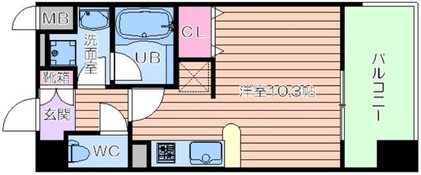 間取図 レジディア心斎橋ウエスト