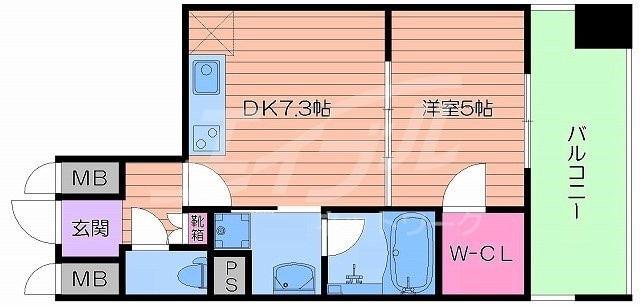 間取り図 レジディア心斎橋ウエスト