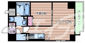 間取図 大阪メトロ御堂筋線/本町駅 徒歩7分 5階 築7年