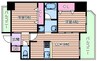 アーデンタワー本町イースト 2LDKの間取り