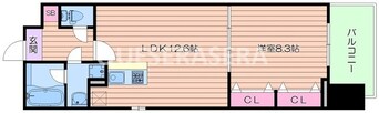 間取図 ラクラス長堀橋