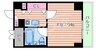 HF梅田レジデンスTOWER 1Kの間取り