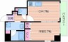 ALIVIO新町 1DKの間取り