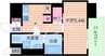 Grandi Utsubo Park 1Kの間取り