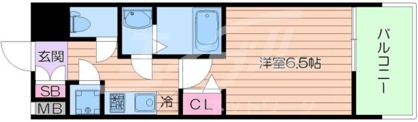 間取図 レジュールアッシュ中之島SOUTH