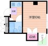 グレイス北天満 1Rの間取り