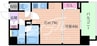 セイワパレス京町堀 1DKの間取り