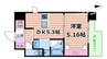 大阪メトロ中央線/阿波座駅 徒歩10分 9階 築6年 1DKの間取り