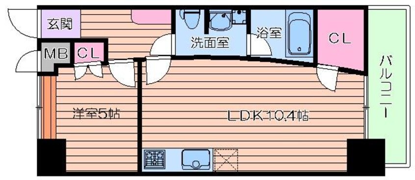 間取図 La Douceur中之島