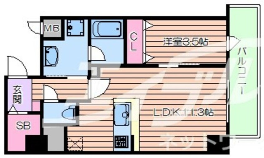 間取図 パンセ新町