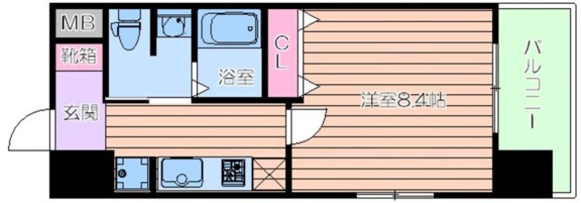 間取図 グランカーサ梅田北