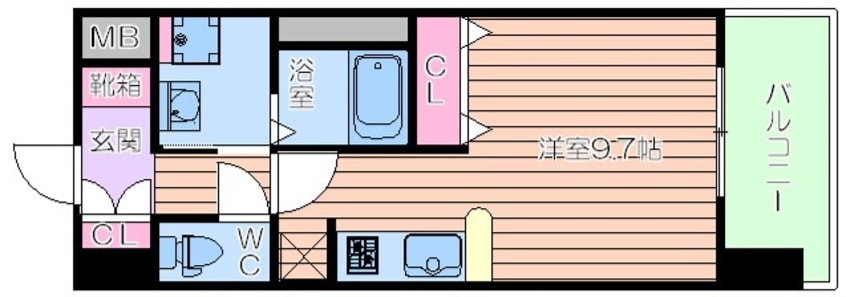 間取図 グランカーサ梅田北
