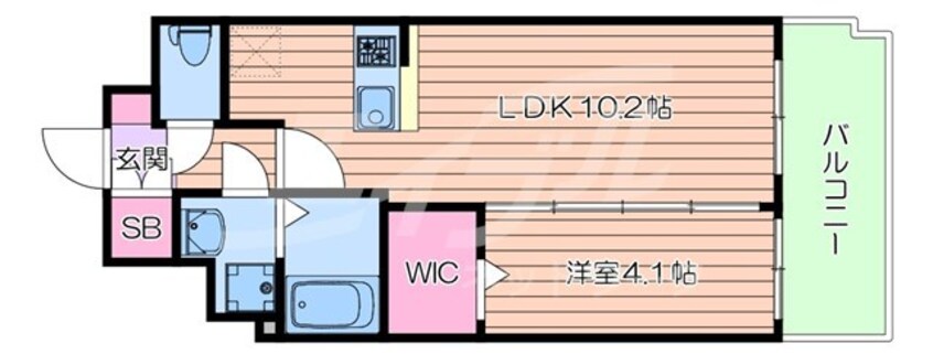 間取図 セレニテ堺筋本町プリエ